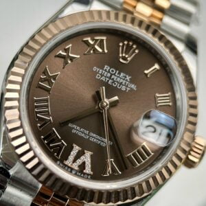 Đồng hồ Rolex DateJust Replica Cao Cấp Nữ Mặt Số Chocolate