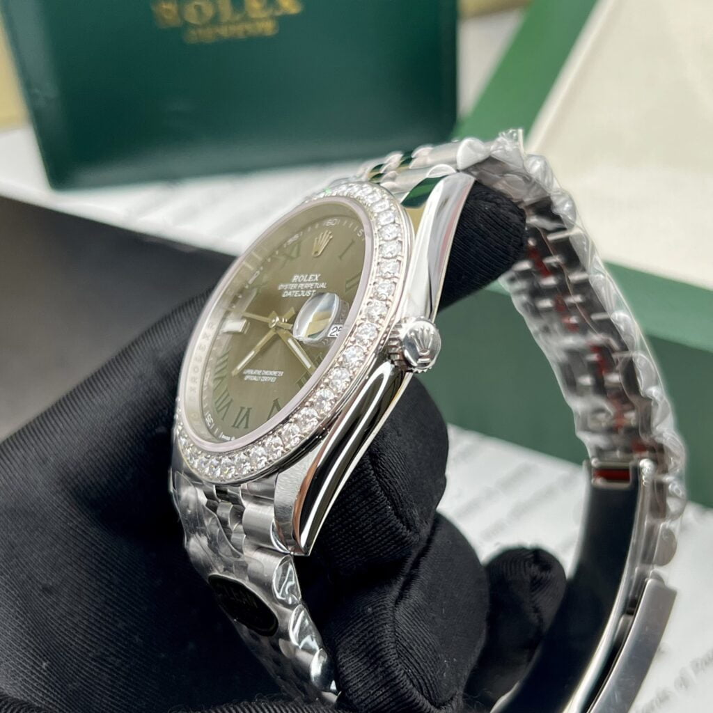 Đồng hồ Rolex nam Độ Kim Cương Moissanite Rep 11