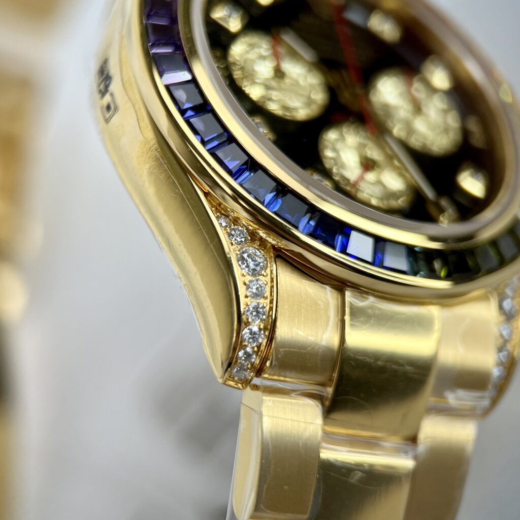 Đồng Hồ Rolex Rep 11 Bọc Vàng 18K Kim Cương Moissanite