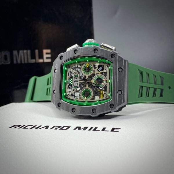 Đồng Hồ Richard Mille RM11-03 Rep 11 Full Chronograph Màu Xanh Lá Cây 44mm