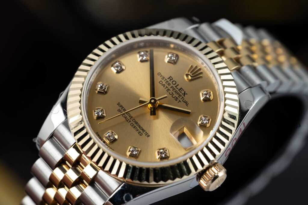 Đồng Hồ Rolex DateJust Nữ Bọc Vàng 18K Rep 11 Cao Cấp Nhất GM Factory 31mm