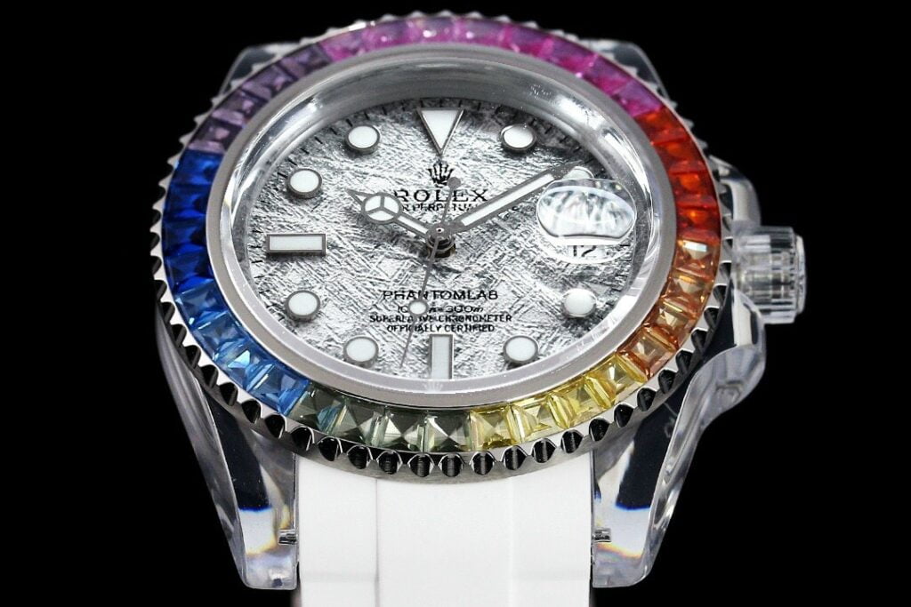 Đồng Hồ Rolex Phantomlab Rainbow Sapphire