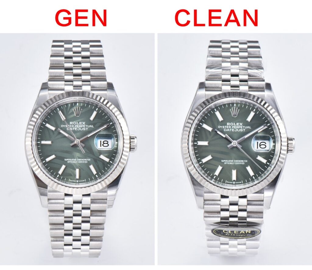 So sánh đồng hồ Rolex Rep 11 Datejust Clean Factory với Rolex chính hãng