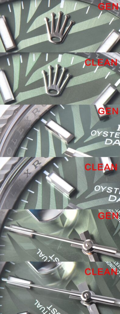 So sánh đồng hồ Rolex Rep 11 với Auth