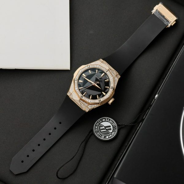 Đồng Hồ Hublot Orlinski King Gold Pave Full Diamonds Rep 11 HB Factory (1)