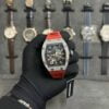 Đồng Hồ Nam Richard Mille Rep 11 RM010 Đính Full Đá Dây Màu Đỏ 40mm
