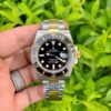 Đồng Hồ Nam Rolex Submariner Demi Gold Mặt Đen Rep 11 Clean Factory 41mm