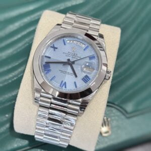 Đồng Hồ Rolex Oyster Perpetual Day-Date Mặt Xanh Blue Ice Nam 40mm