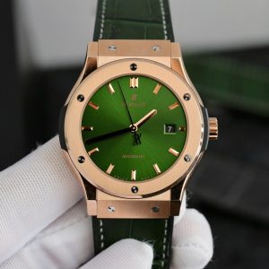 Đồng Hồ Nam Hublot Rep 1:1 Classic Fusion King Gold Màu Xanh Lá JJF 2024