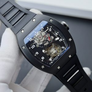 Đồng Hồ Richard Mille RM001 Chế Tác Tourbillon Gốm Đen Rep 11 (11)