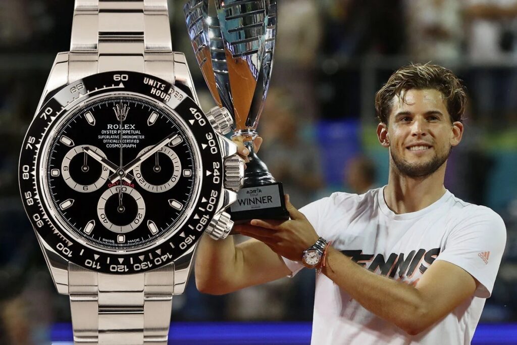 Đồng hồ Rolex Datejust trên tay siêu sao quần vợt Dominic Thiem