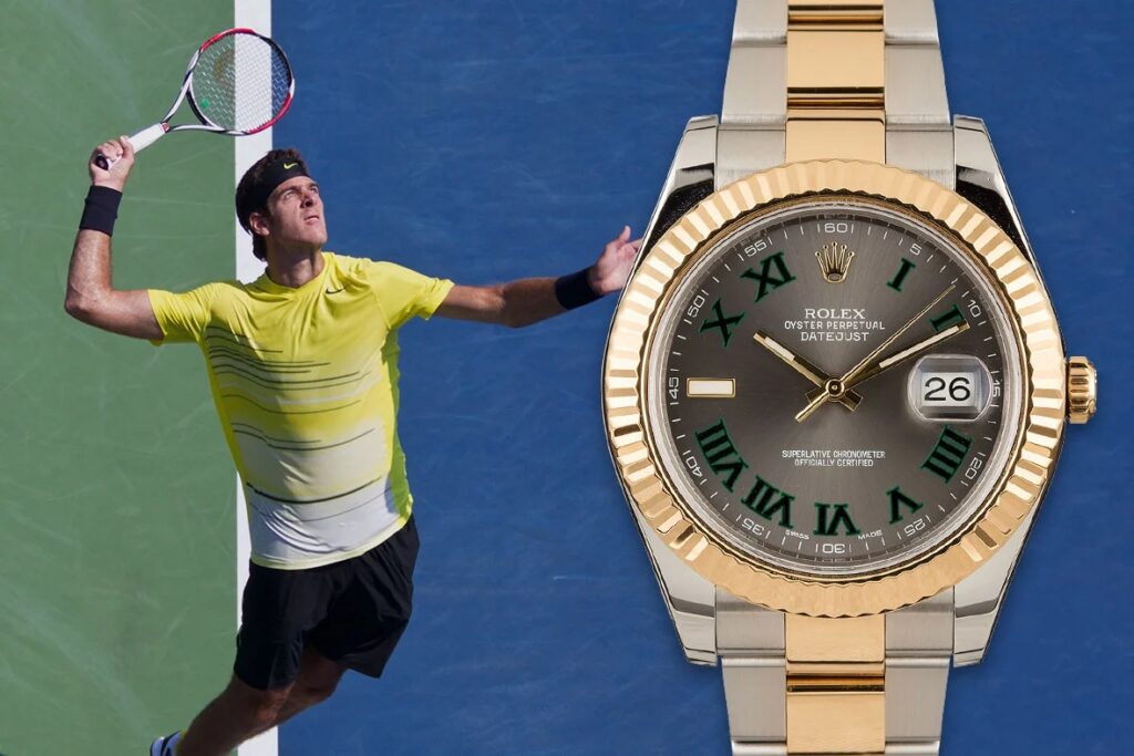 Đồng hồ Rolex Datejust trên tay siêu sao quần vợt Juan Martín del Potro