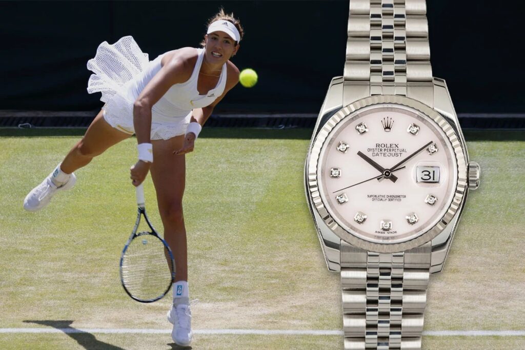 Đồng hồ Rolex Datejust trên tay siêu sao quần vợt nữ