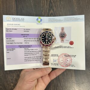 Đồng Hồ Rolex GMT-Master II 126755 SARU Bọc Vàng 18K Rep 1 1
