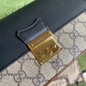 Clutch Gucci Siêu Cấp Màu Đen Mạ Vàng Size 19x10cm (1)