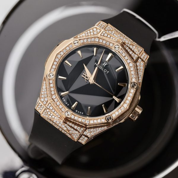 Đồng Hồ Hublot Chế Tác Full Kim Cương Tự Nhiên Orlinski King Gold 40mm