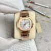 Đồng Hồ Patek Philippe Nữ Nautilus 7010 Rep 11 Mặt Số Trắng 32mm (1)