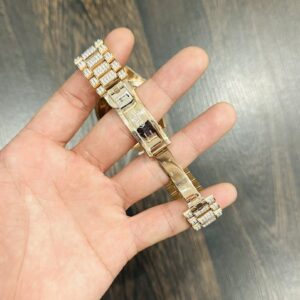 Đồng Hồ Rolex DateJust Bọc Vàng Độ Kim Cương Moissasnite Rep 11 41mm (1)