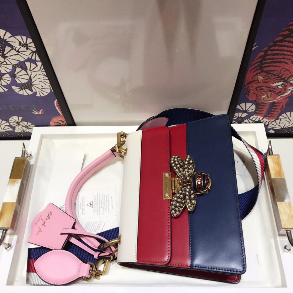 Túi Gucci Queen Margaret GG Small Top Handle Bag Siêu Cấp 25.5x17 (1)