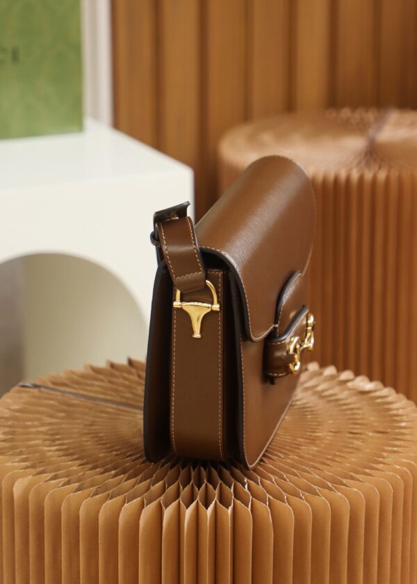 Túi Gucci Siêu Cấp Horsebit 1955 Siêu Cấp Màu Nâu Trơn 25cm (1)