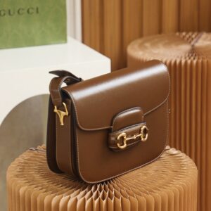 Túi Gucci Siêu Cấp Horsebit 1955 Siêu Cấp Màu Nâu Trơn 25cm (1)