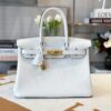 Túi Hermes Birkin 30 Togo GHW Siêu Cấp Màu Trắng 30cm (1)