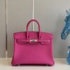Túi Hermes Birkin Màu Hồng Đậm Siêu Cấp PHW 25cm (6)