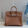 Túi Hermes Birkin Màu Nâu Siêu Cấp Da Togo PHW 25cm