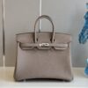 Túi Hermes Birkin Màu Xám Siêu Cấp PHW 25cm (1)