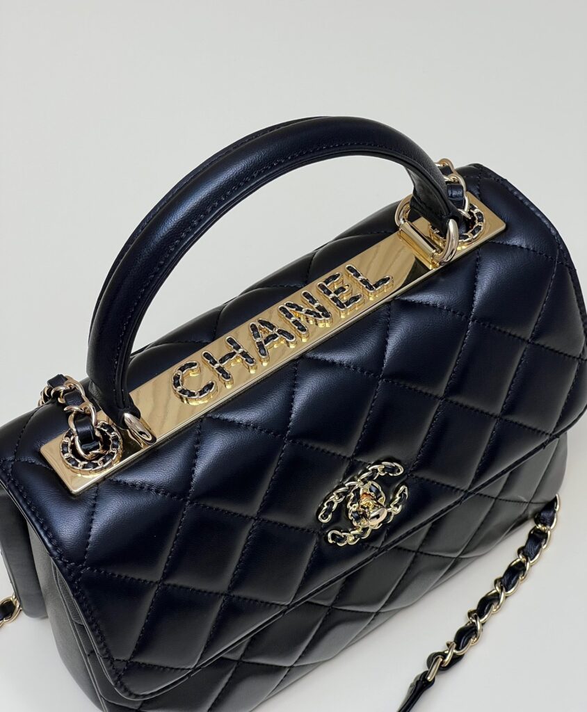 Túi Xách Chanel Trendy Màu Đen Siêu Cấp Size 25cm (9)