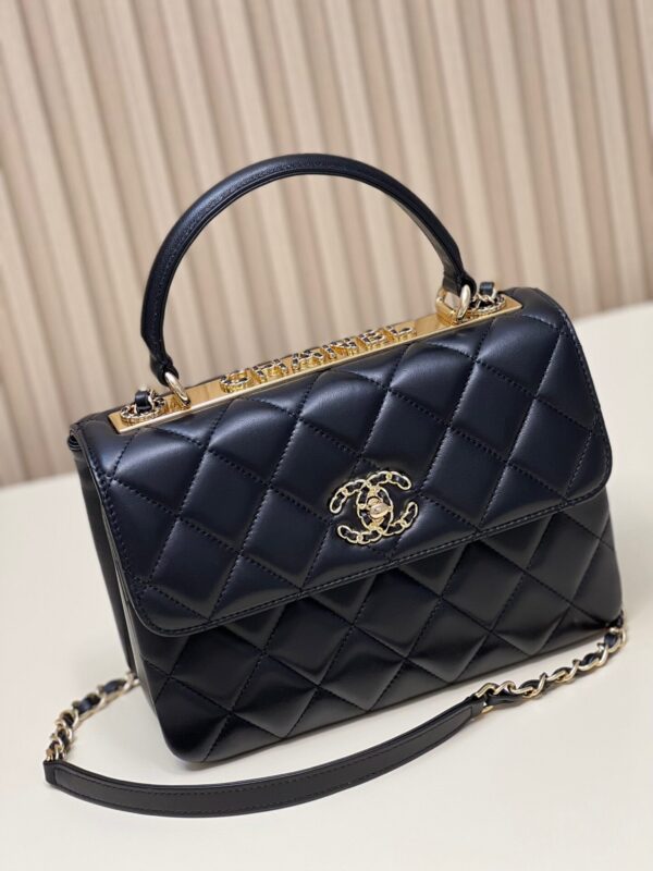 Túi Xách Chanel Trendy Màu Đen Siêu Cấp Size 25cm (9)