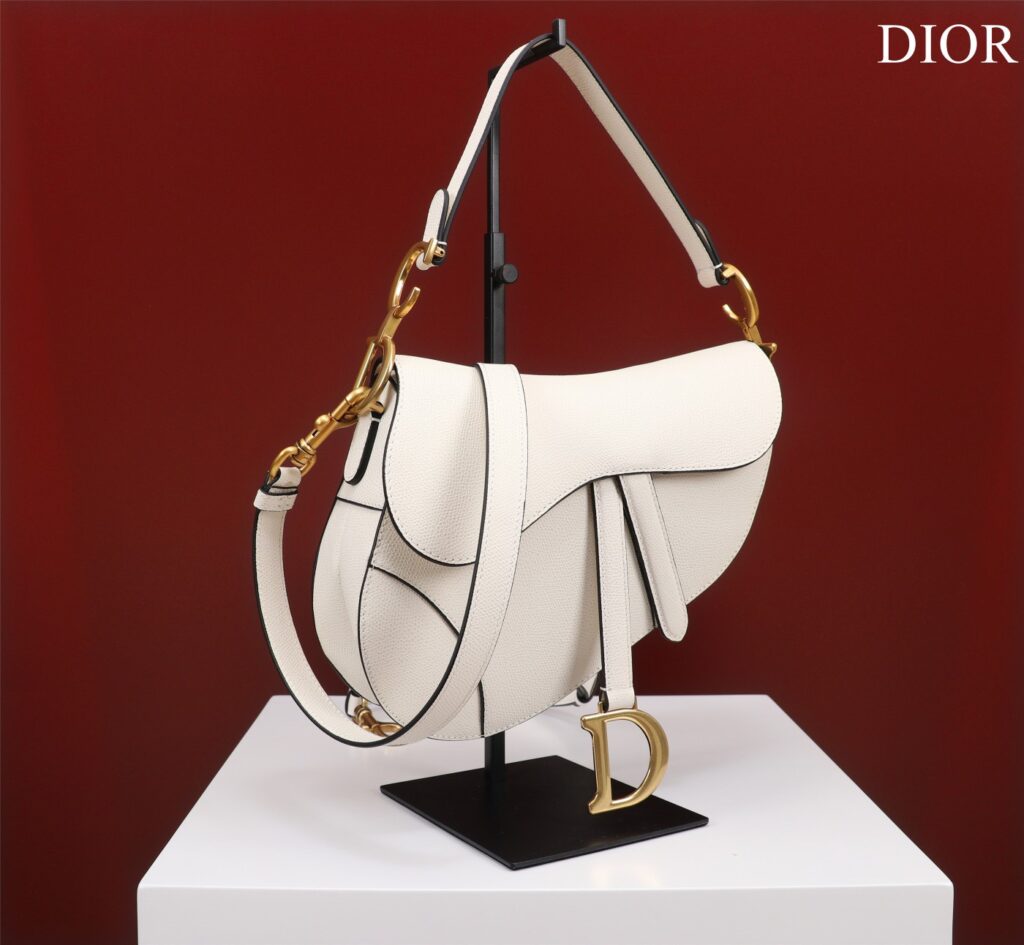 Túi Xách Dior Saddle Yên Ngựa Siêu Cấp Màu Trắng 25x20x6 (1)