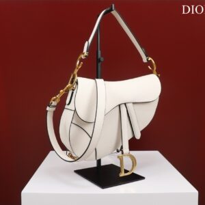 Túi Xách Dior Saddle Yên Ngựa Siêu Cấp Màu Trắng 25x20x6 (1)