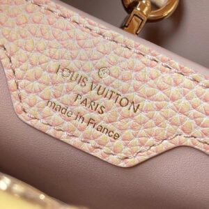 Túi Xách Louis Vuitton Capucines BB Siêu Cấp Màu Hồng 27x21x10cm (1)