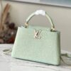 Túi Xách Louis Vuitton Capucines BB Siêu Cấp Màu Xanh Bạc Hà 27x21x10cm (1)