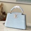 Túi Xách Louis Vuitton Capucines BB Siêu Cấp Màu Xanh Topaze 27x21x10cm (1)