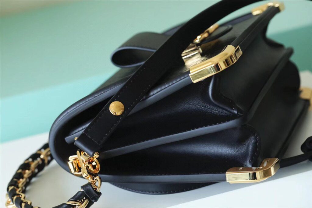 Túi Xách Louis Vuitton Dauphine MM Bag Black Màu Đen 25x17x10 (1)