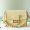 Túi Xách Louis Vuitton Dauphine MM Bag Black Màu Vàng (2)