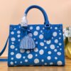 Túi Xách Louis Vuitton Onthego Siêu Cấp Màu Xanh Chấm Bi