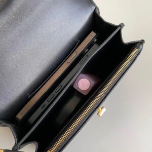 Túi Xách Nữ Chanel Miss Caro Mini Bag Siêu Cấp Màu Đen 19x13x5cm (2)