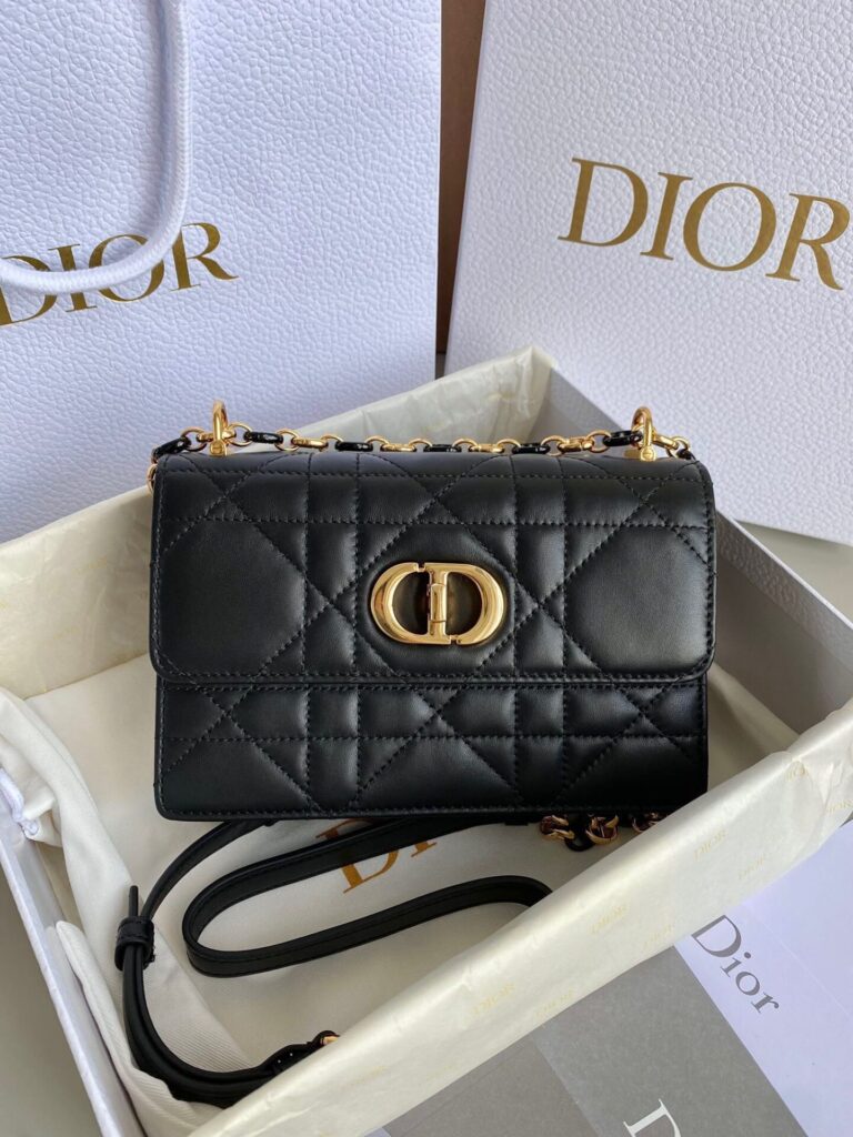 Túi Xách Nữ Chanel Miss Caro Mini Bag Siêu Cấp Màu Đen 19x13x5cm (9)