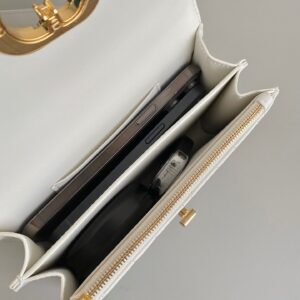 Túi Xách Nữ Chanel Miss Caro Mini Bag Siêu Cấp Màu Trắng 19x13x5cm (4)