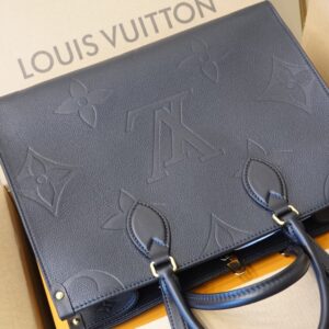 Túi Xách Tay Nữ Louis Vuitton LV Onthego Siêu Cấp Màu Đen 35cm (8)