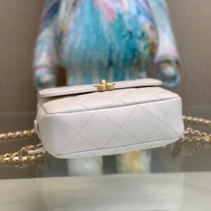 Balo Chanel Mini Siêu Cấp Màu Trắng Sữa New 2023 (8)
