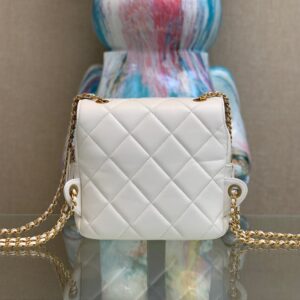 Balo Chanel Mini Siêu Cấp Màu Trắng Sữa New 2023 (8)