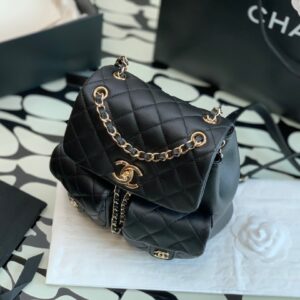 Balo Chanel Siêu Cấp Màu Đen Mini Size 20cm (1)