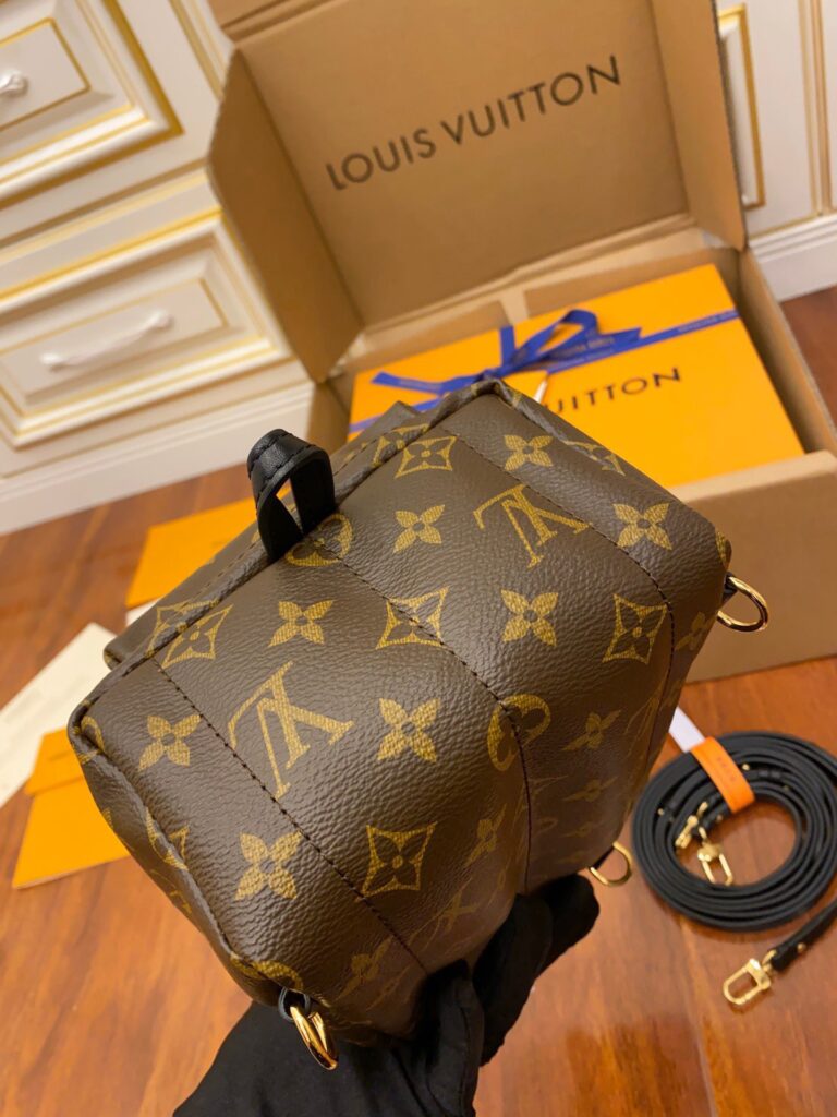 Balo Louis Vuitton Mini Họa Tiết Mono Truyền Thống Siêu Cấp 17x22cm (2)