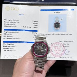 Đồng Hồ Patek Philippe 5723 Độ Đá Ruby Đỏ Nhân Tạo 40mm (3)