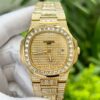 Đồng Hồ Patek Philippe Nautilus 5719 Replica Cao Cấp Đính Full Đá 40mm (2)