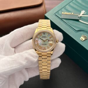 Đồng Hồ Rolex DateJust Mother Of Pearl Replica 11 Dây Đeo Oyster 36mm (1)